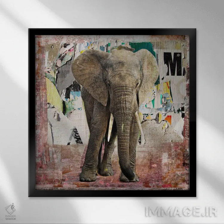 تابلو دکوراتیو پوسترهای پاره فیل اثر لوز گرافیکس - نمای قابدار مشکی