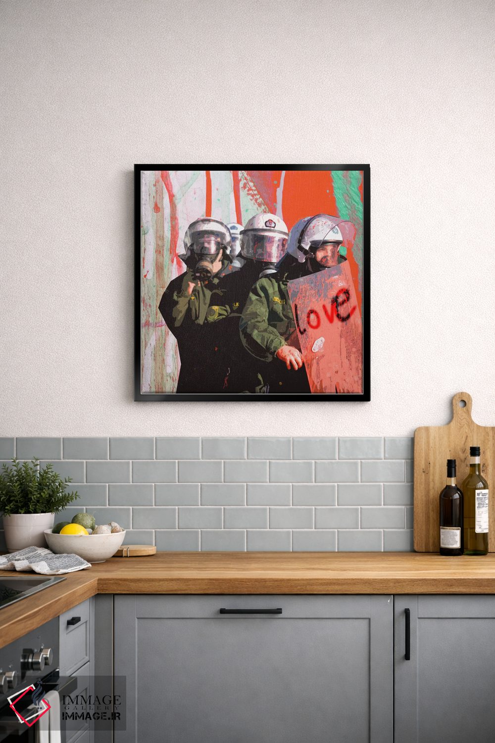 تابلو دکوراتیو عشق اثر لوز گرافیکس - D6B