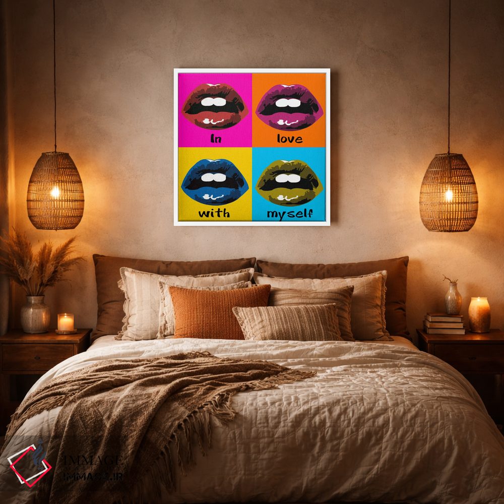 تابلو دکوراتیو عاشق خودم اثر لوز گرافیکس - D5W