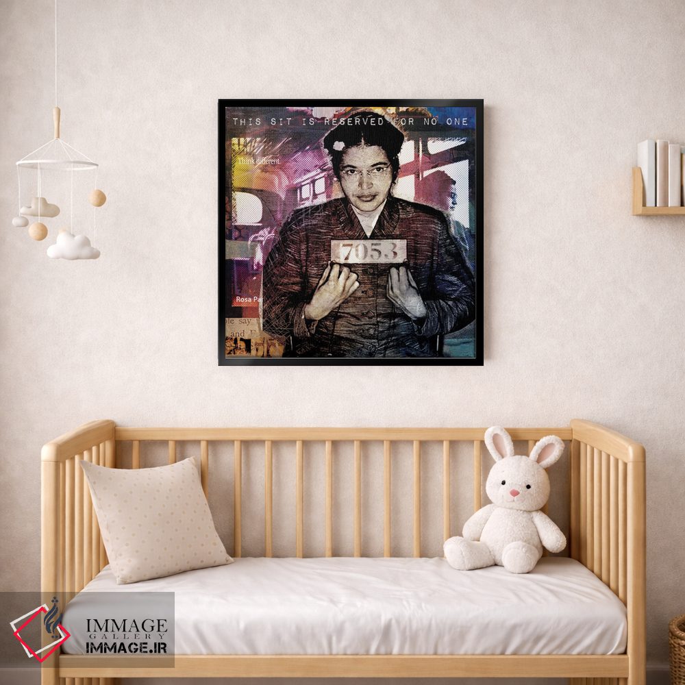 تابلو دکوراتیو صندلی رزا پارکس اثر لوز گرافیکس - D2B