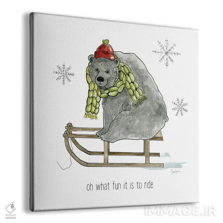 تابلو دکوراتیو لذت های ساده زمستانی اثر لیوی فین - نمای پرسپکتیو محصول