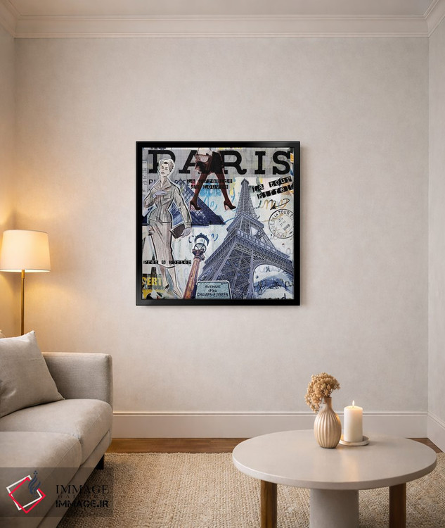 تابلو دکوراتیو جاذبه ها و مدهای پاریس اثر لوز گرافیکس - D4B