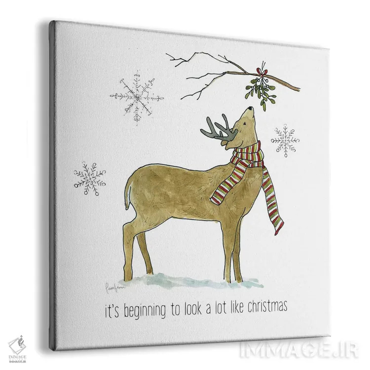 تابلو دکوراتیو لذت های ساده زمستانی اثر لیوی فین - نمای پرسپکتیو محصول