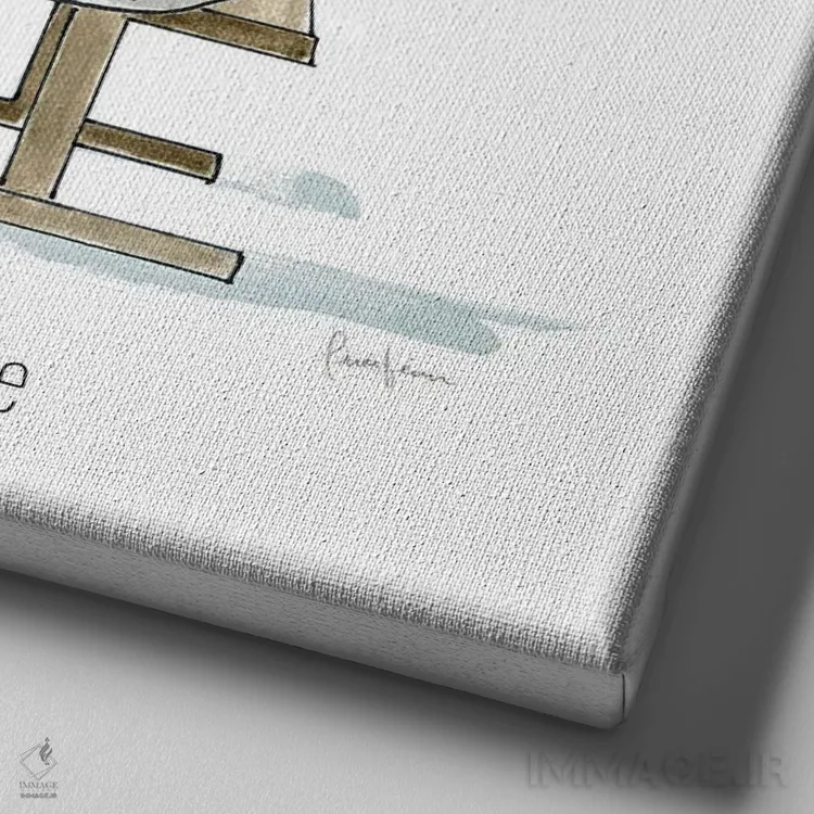 تابلو دکوراتیو لذت های ساده زمستانی اثر لیوی فین - نمای نزدیک بافت بوم