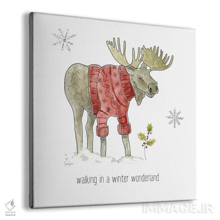 تابلو دکوراتیو لذت های ساده زمستانی اثر لیوی فین - نمای پرسپکتیو محصول