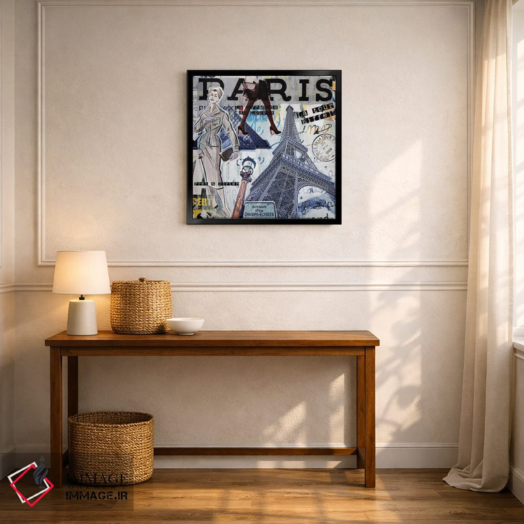تابلو دکوراتیو جاذبه ها و مدهای پاریس اثر لوز گرافیکس - D6B