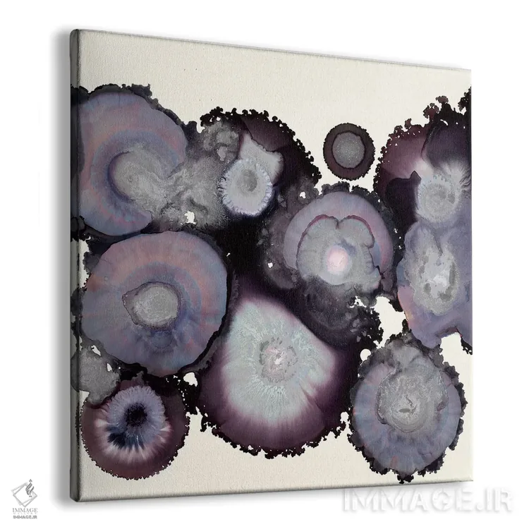 تابلو مینیمال طوفانی اثر لورا ون هورن - نمای پرسپکتیو محصول