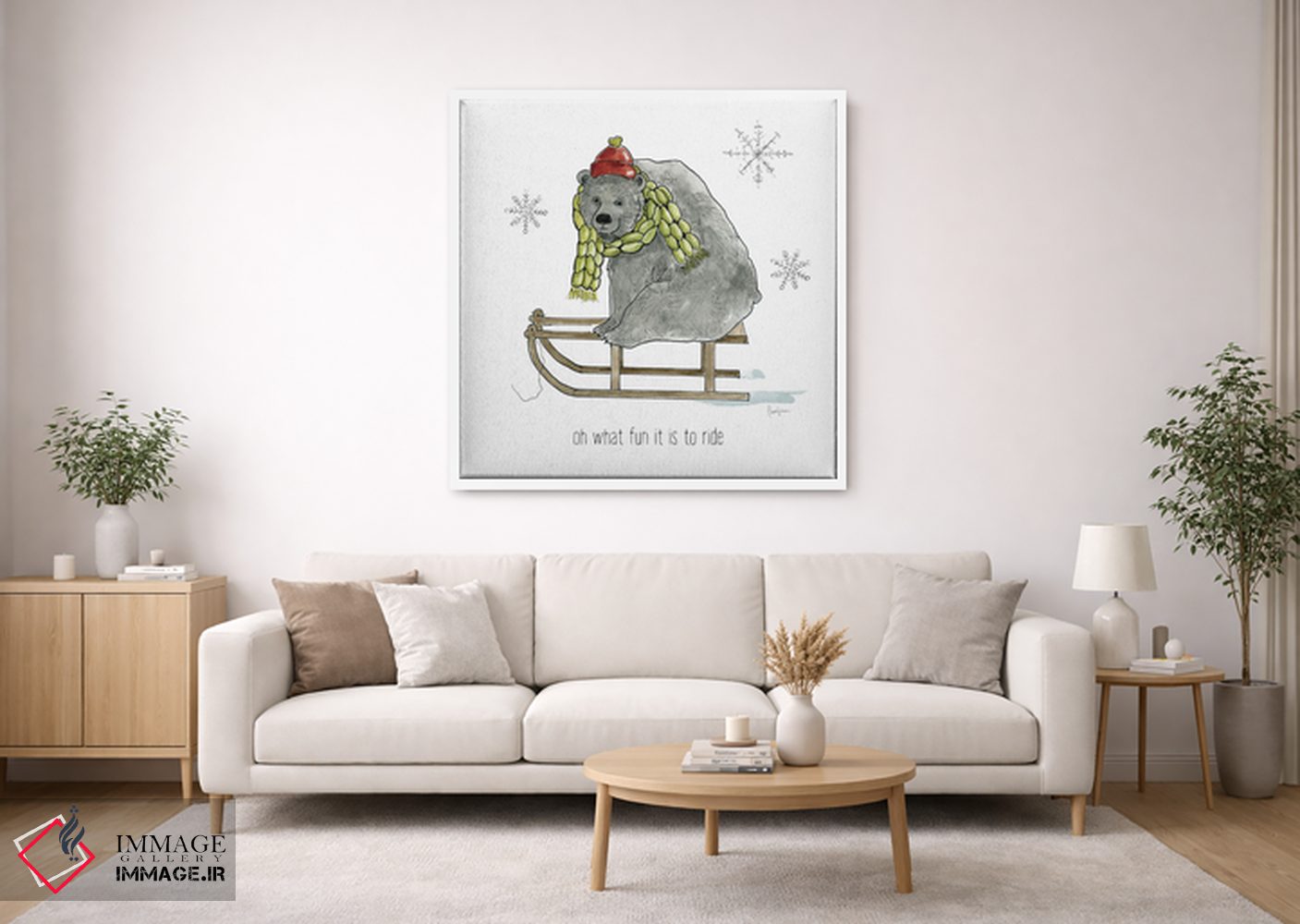 تابلو دکوراتیو لذت های ساده زمستانی اثر لیوی فین - D1W