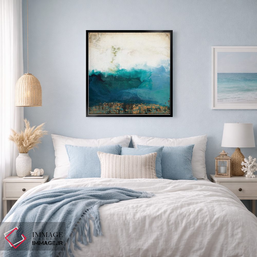 تابلو انتزاعی بالای آب اثر لورا ون هورن - D2B