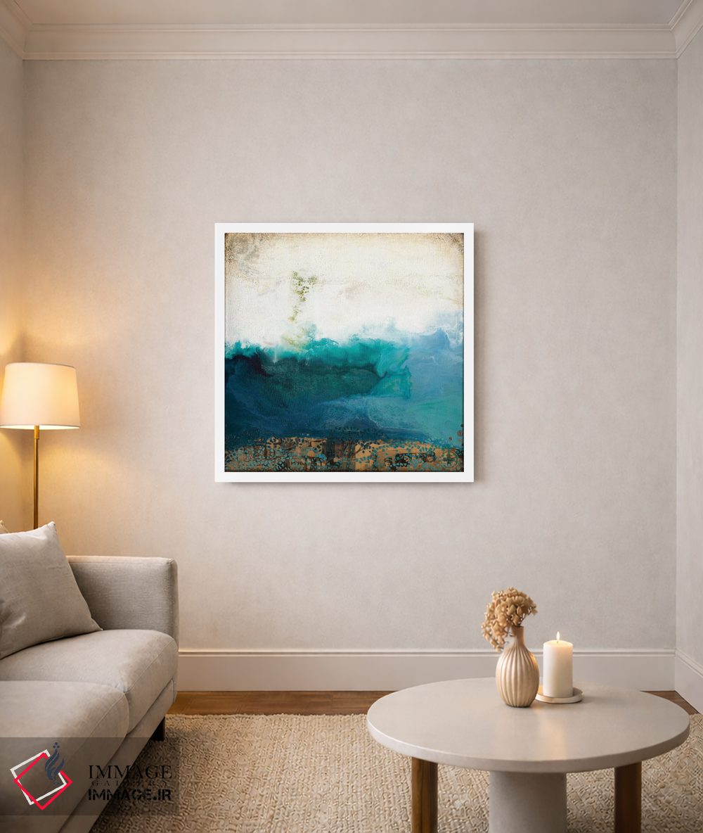 تابلو انتزاعی بالای آب اثر لورا ون هورن - D1W
