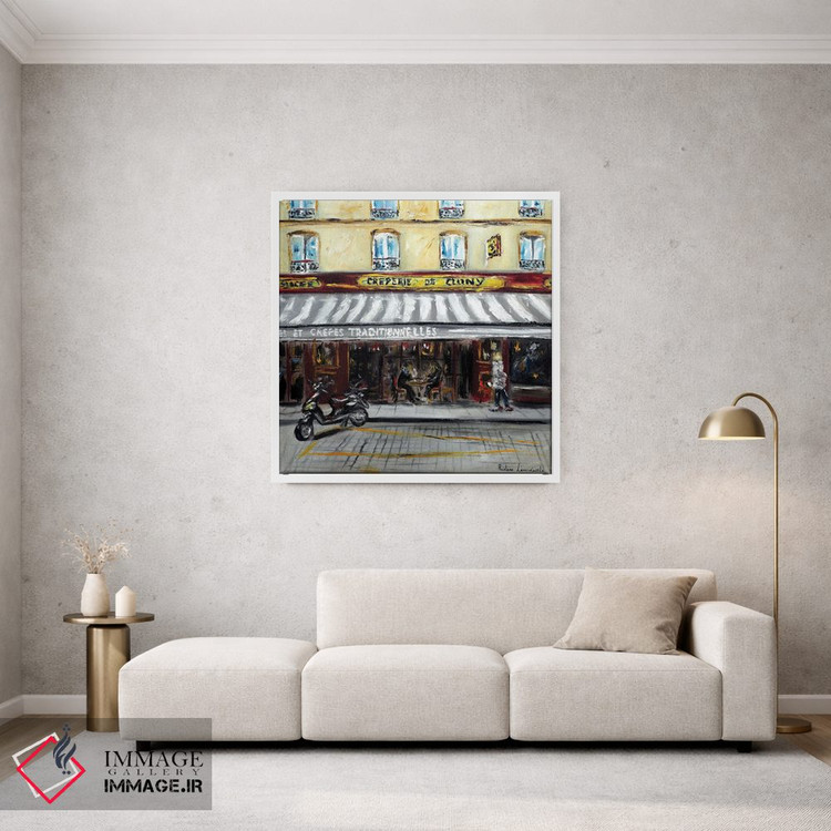 تابلو کلاسیک کافه کرپ پاریسی اثر روسـلانا لواندووسکا - D1W