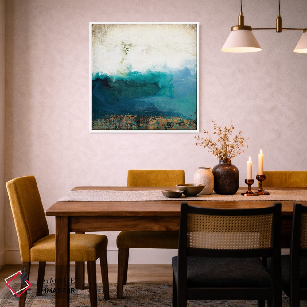 تابلو انتزاعی بالای آب اثر لورا ون هورن - D3W