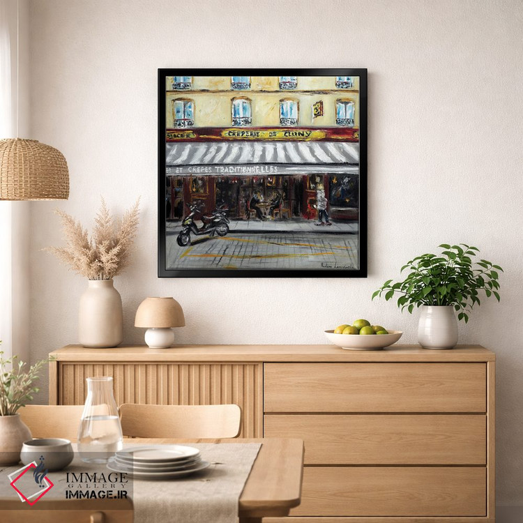 تابلو کلاسیک کافه کرپ پاریسی اثر روسـلانا لواندووسکا - D2B