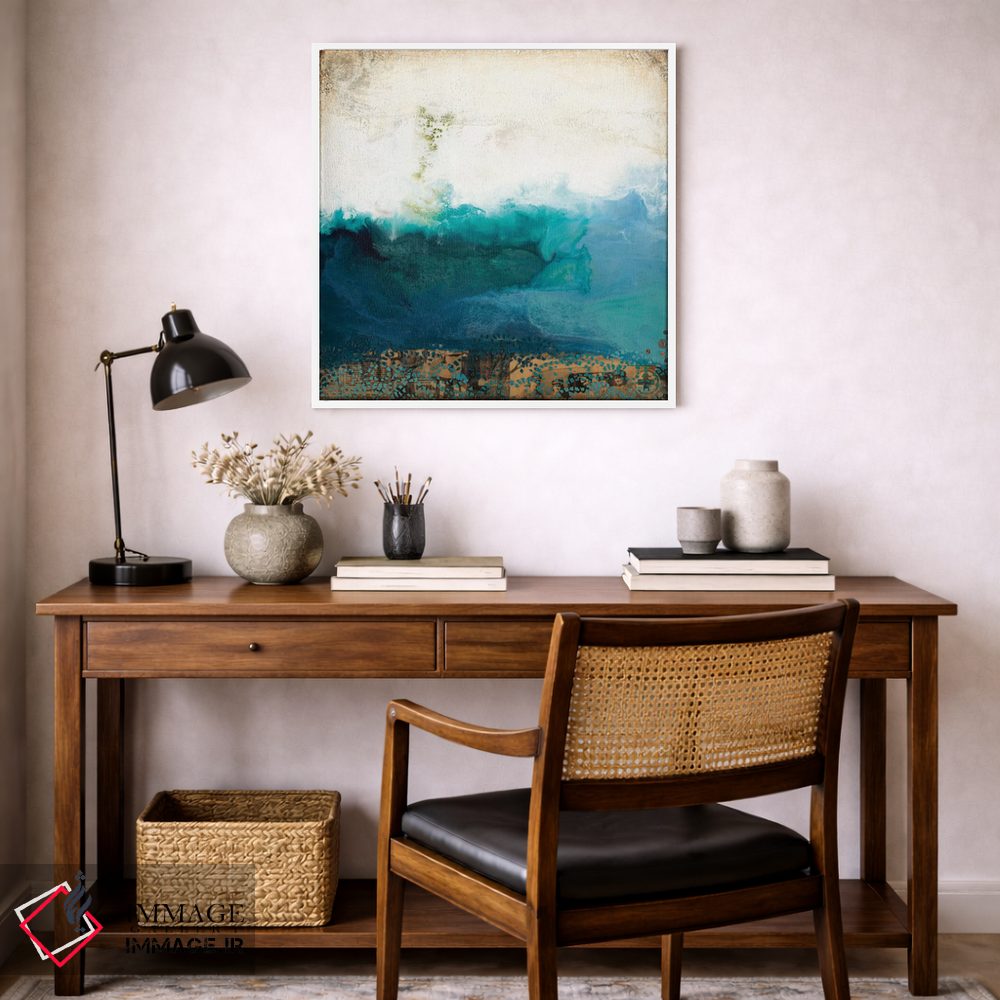 تابلو انتزاعی بالای آب اثر لورا ون هورن - D4W