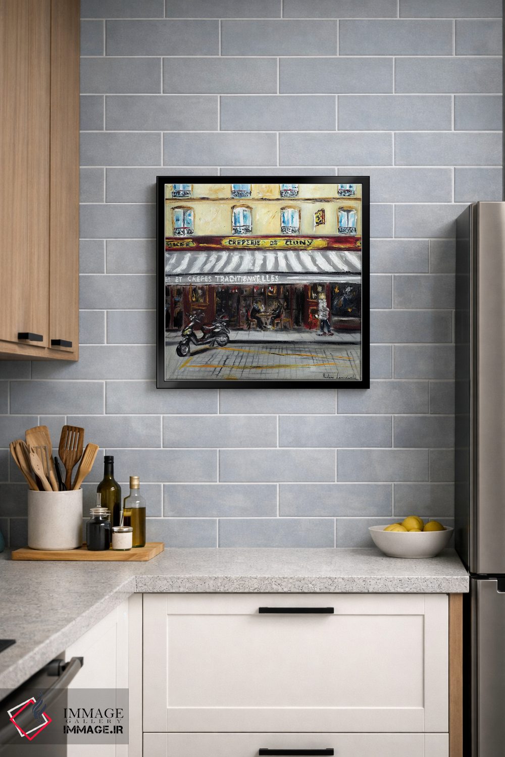 تابلو کلاسیک کافه کرپ پاریسی اثر روسـلانا لواندووسکا - D5B