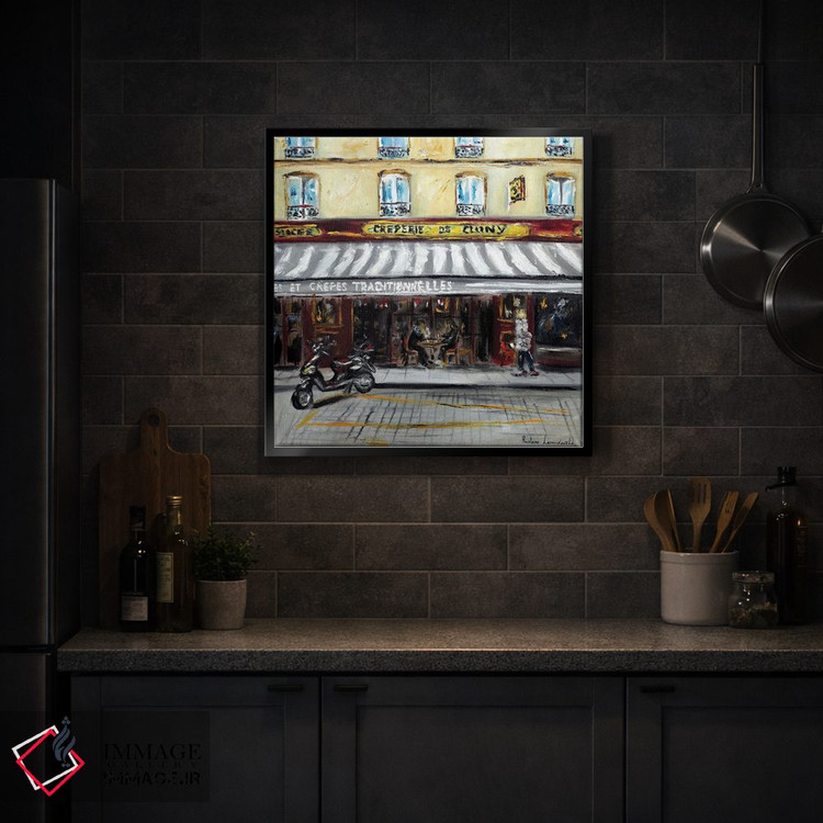 تابلو کلاسیک کافه کرپ پاریسی اثر روسـلانا لواندووسکا - D4B