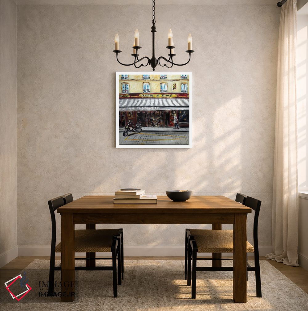 تابلو کلاسیک کافه کرپ پاریسی اثر روسـلانا لواندووسکا - D6W