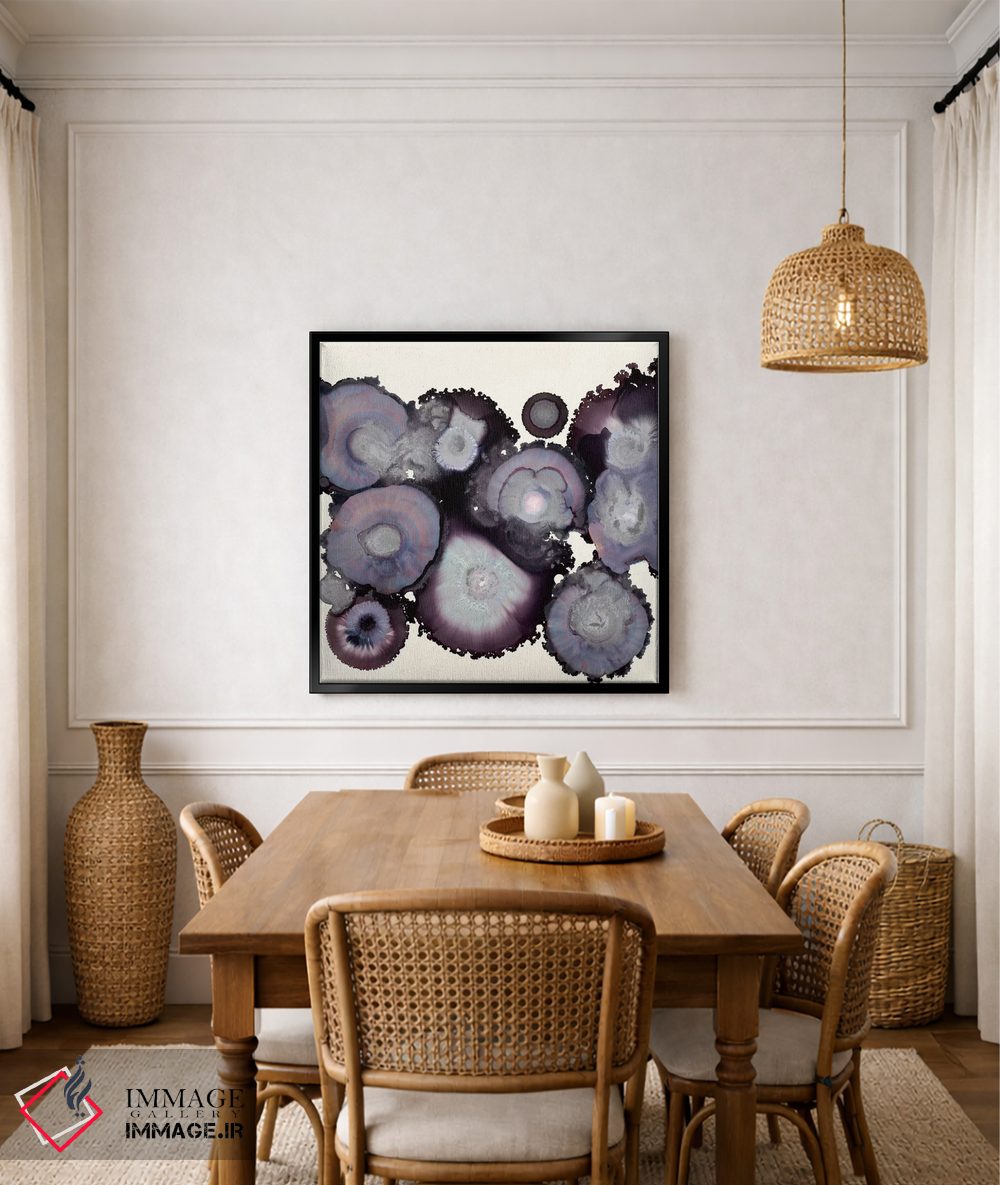 تابلو مینیمال طوفانی اثر لورا ون هورن - D6B