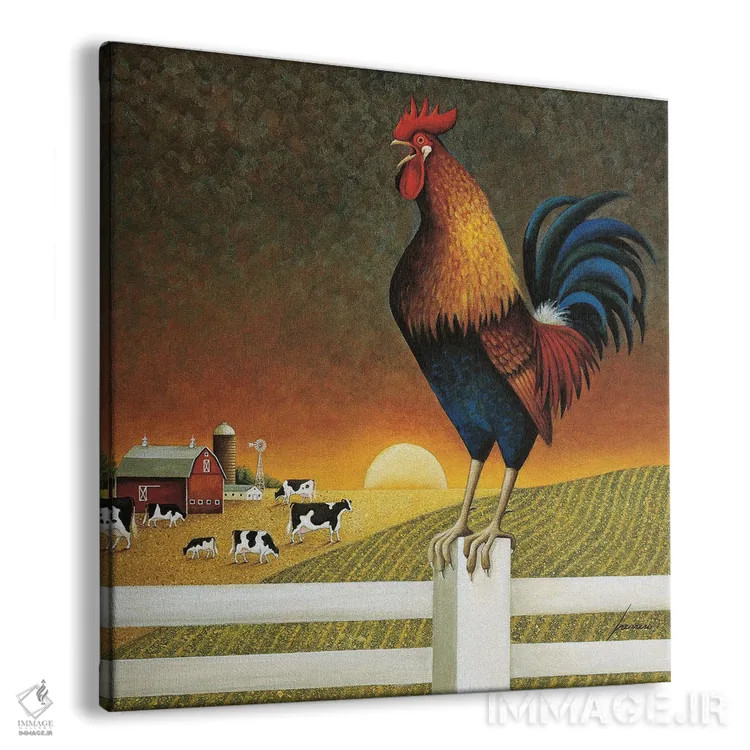 تابلو دکوراتیو طلوع آفتاب اثر لوول هررو - نمای پرسپکتیو محصول