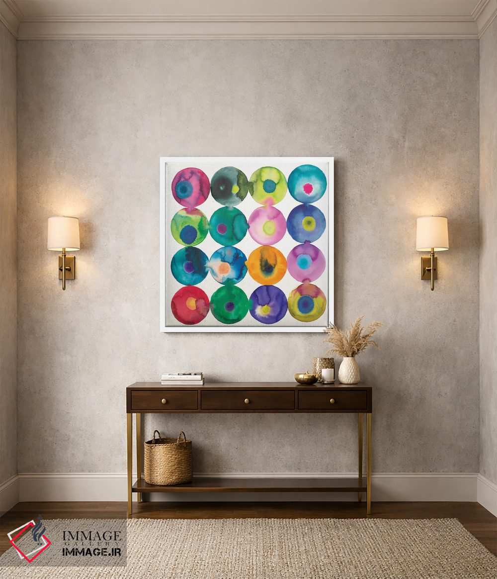 تابلو انتزاعی زیتون ها اثر لورا ون هورن - D2W