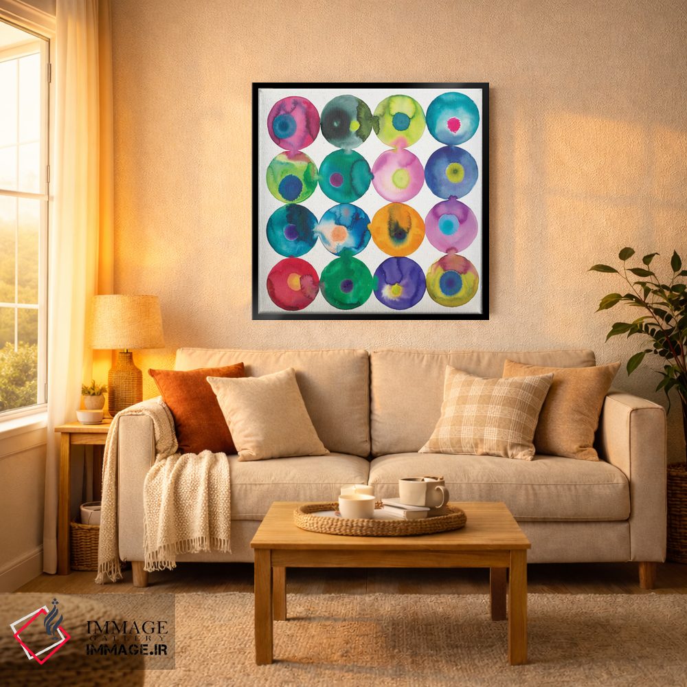 تابلو انتزاعی زیتون ها اثر لورا ون هورن - D4B