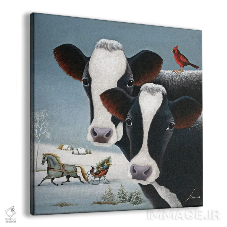 تابلو دکوراتیو نگهبانی زمستانی اثر لوول هررو - نمای پرسپکتیو محصول