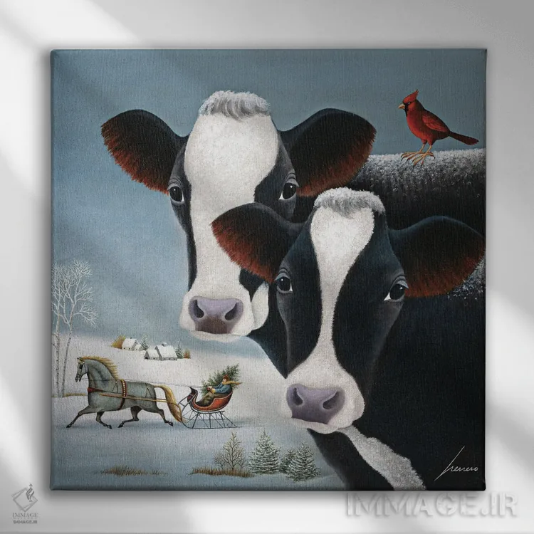 تابلو دکوراتیو نگهبانی زمستانی اثر لوول هررو - نمای روبهرو روی دیوار