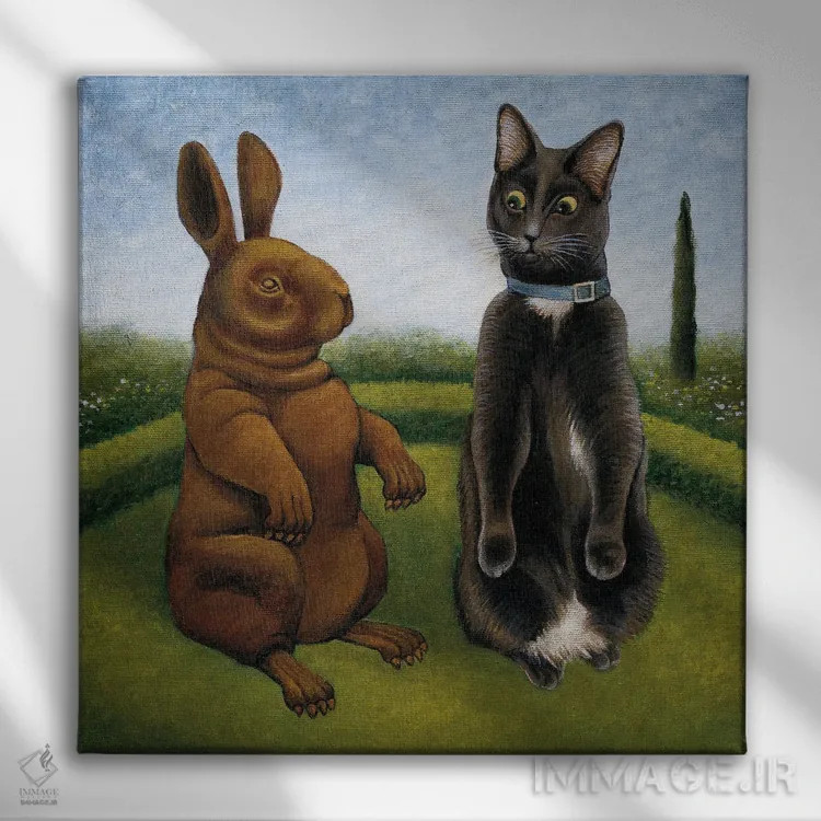 تابلو دکوراتیو کریسی کلی اثر لوول هررو - نمای روبهرو روی دیوار