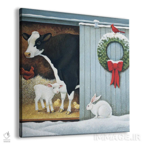 تابلو دکوراتیو صبح کریسمس اثر لوول هررو - نمای پرسپکتیو محصول