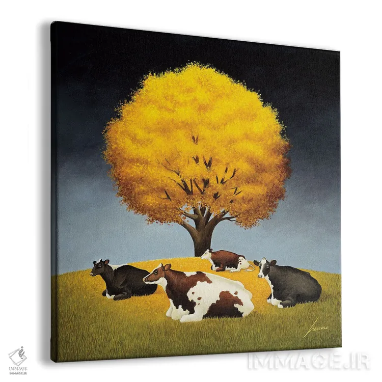 تابلو دکوراتیو عصر پاییزی اثر لوول هررو - نمای پرسپکتیو محصول