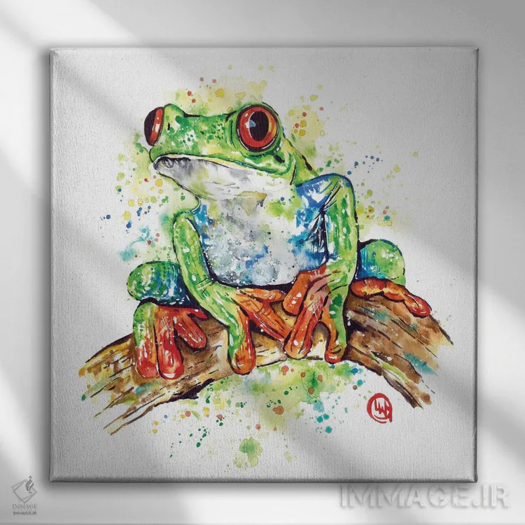 تابلو دکوراتیو زندگی رنگی اثر لیزا وایت هاوس - نمای روبهرو روی دیوار