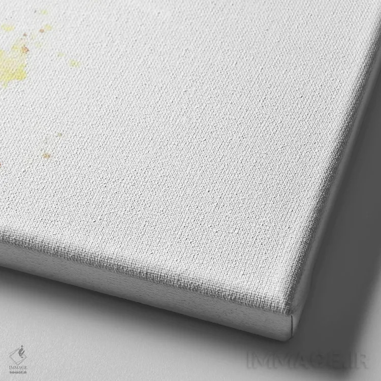 تابلو دکوراتیو بره کوچک اثر لیزا وایت هاوس - نمای نزدیک بافت بوم