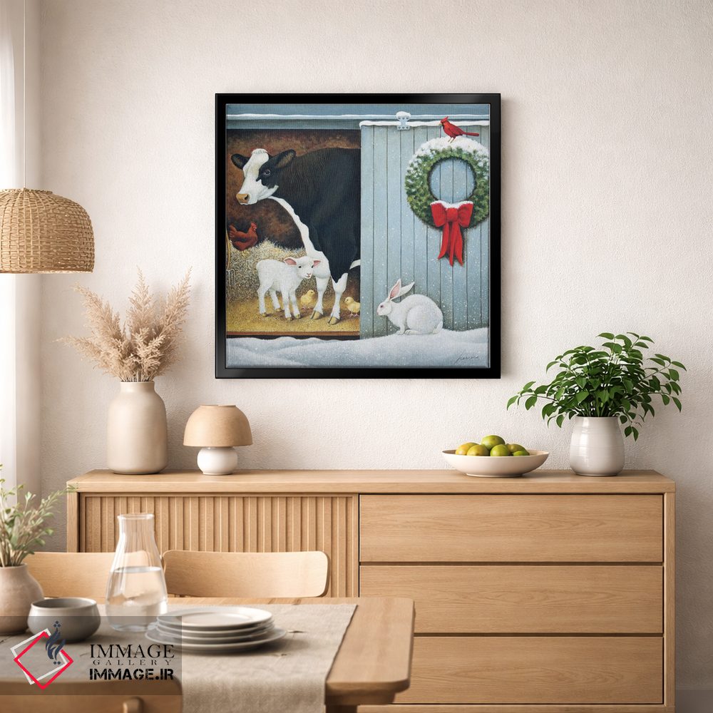 تابلو دکوراتیو صبح کریسمس اثر لوول هررو - D1B