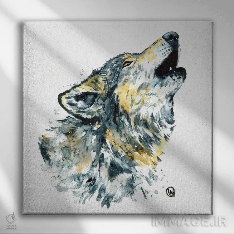 تابلو دکوراتیو ماه کامل اثر لیزا وایت هاوس - نمای روبهرو روی دیوار