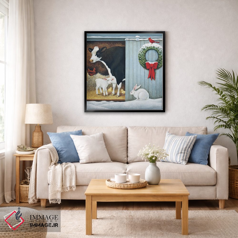 تابلو دکوراتیو صبح کریسمس اثر لوول هررو - D5B