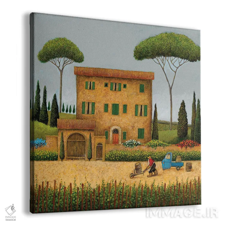 تابلو دکوراتیو هتل ایتالیایی اثر لوول هررو - نمای پرسپکتیو محصول