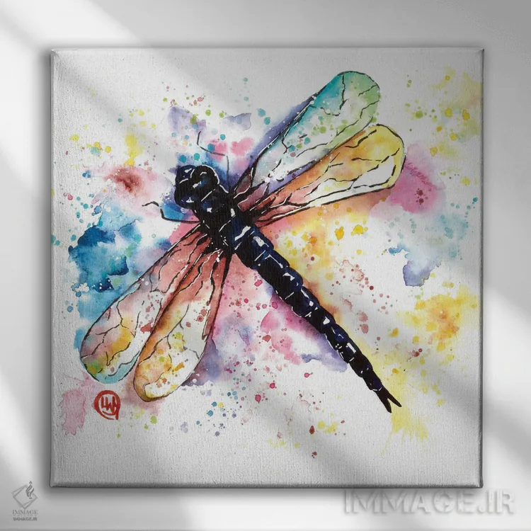 تابلو دکوراتیو وقت پرواز اثر لیزا وایت هاوس - نمای روبهرو روی دیوار