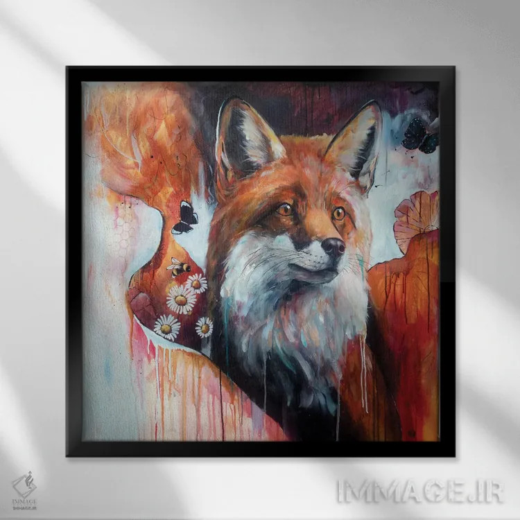 تابلو دکوراتیو کشف اثر لیزا وایت هاوس - نمای قابدار مشکی