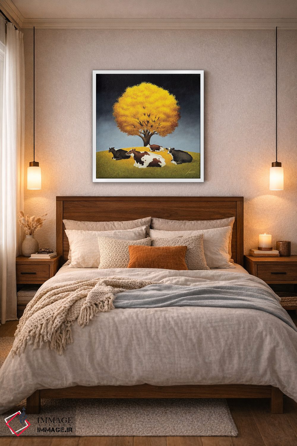 تابلو دکوراتیو عصر پاییزی اثر لوول هررو - D5W