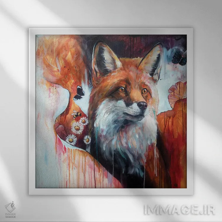 تابلو دکوراتیو کشف اثر لیزا وایت هاوس - نمای قابدار سفید