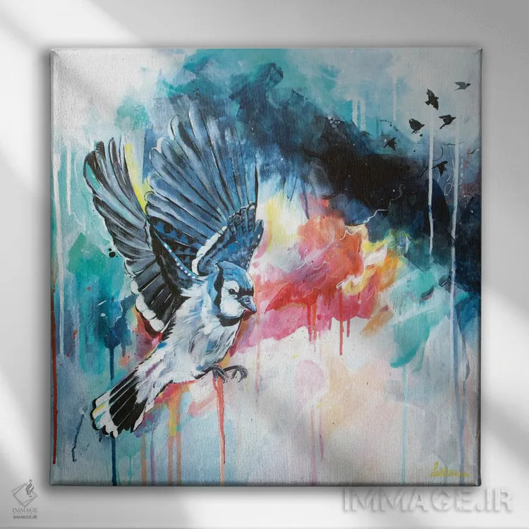 تابلو دکوراتیو ارتفاعات جدید اثر لیزا وایت هاوس - نمای روبهرو روی دیوار