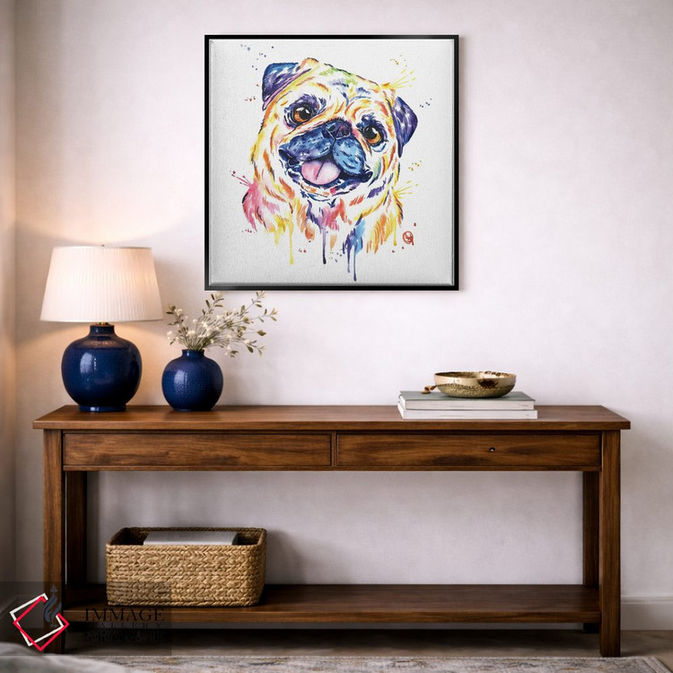 تابلو دکوراتیو پاگ نخودی اثر لیزا وایت هاوس - D5B