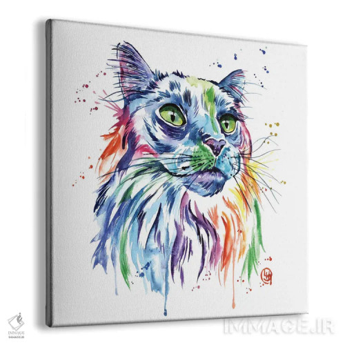 تابلو دکوراتیو گربه مین کون اثر لیزا وایت هاوس - نمای پرسپکتیو محصول