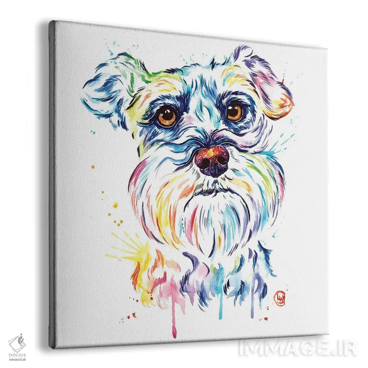 تابلو دکوراتیو شناوزر اثر لیزا وایت هاوس - نمای پرسپکتیو محصول