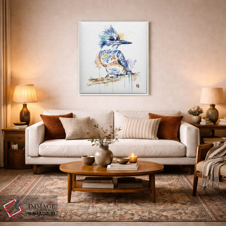 تابلو دکوراتیو مرغ ماهی خوار اثر لیزا وایت هاوس - D2W