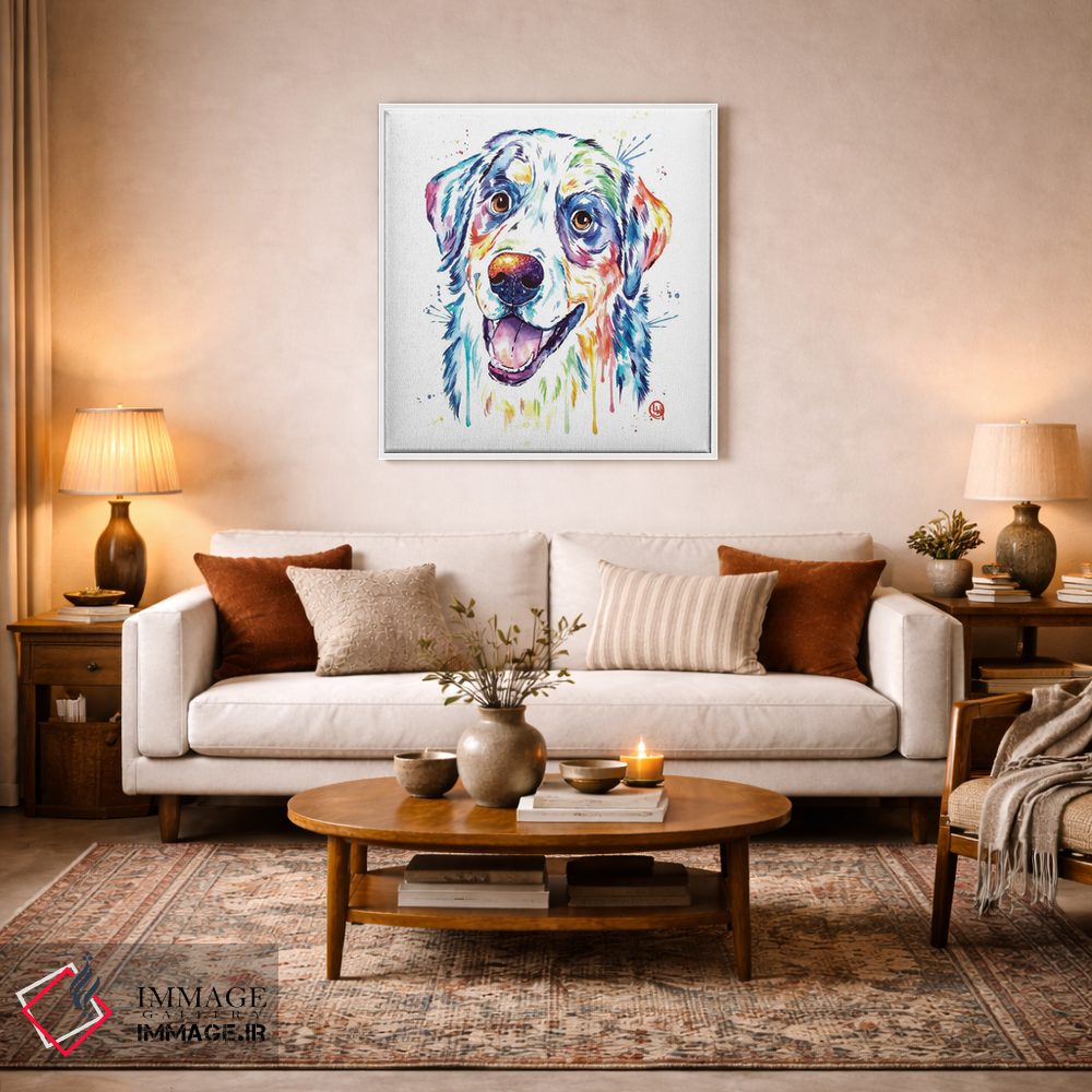 تابلو دکوراتیو سگ برنیز کوهستان اثر لیزا وایت هاوس - D3W