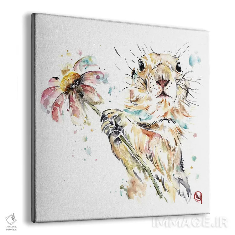 تابلو دکوراتیو پیت علفزار اثر لیزا وایت هاوس - نمای پرسپکتیو محصول