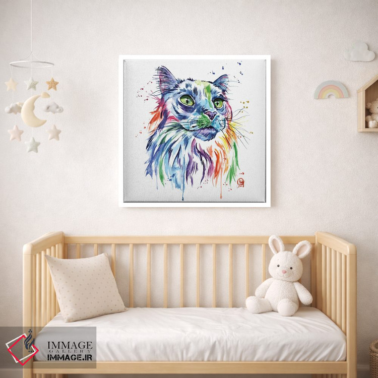 تابلو دکوراتیو گربه مین کون اثر لیزا وایت هاوس - D1W