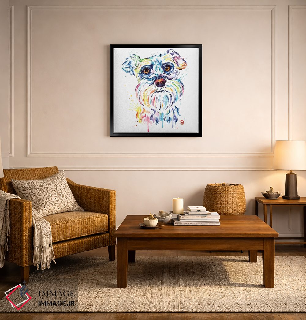 تابلو دکوراتیو شناوزر اثر لیزا وایت هاوس - D6B