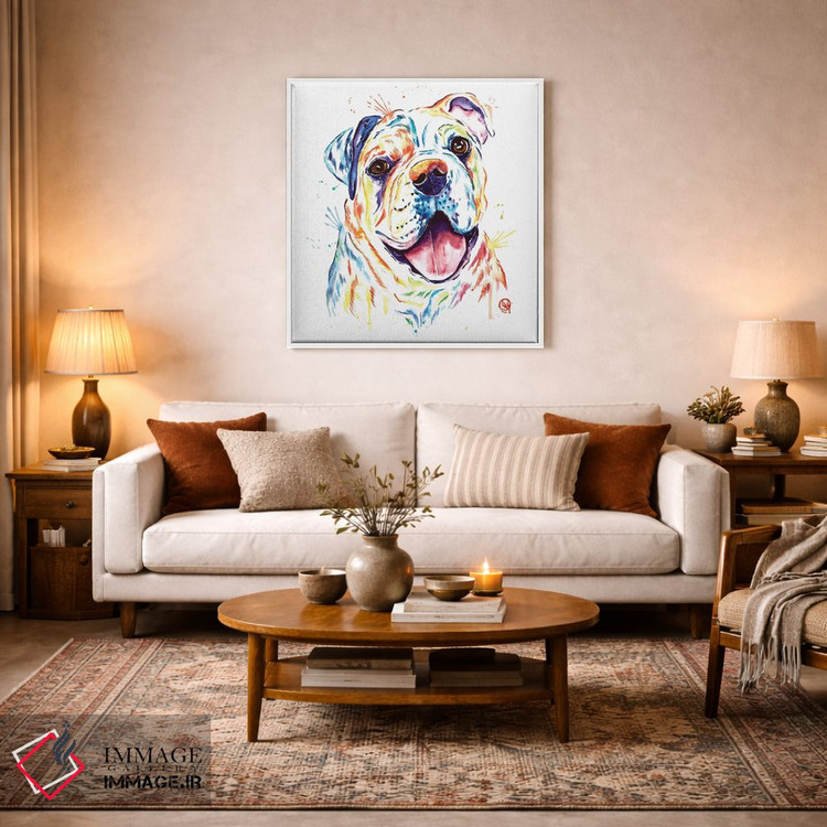 تابلو دکوراتیو شلـبی رو، بولداگ اثر لیزا وایت هاوس - D2W
